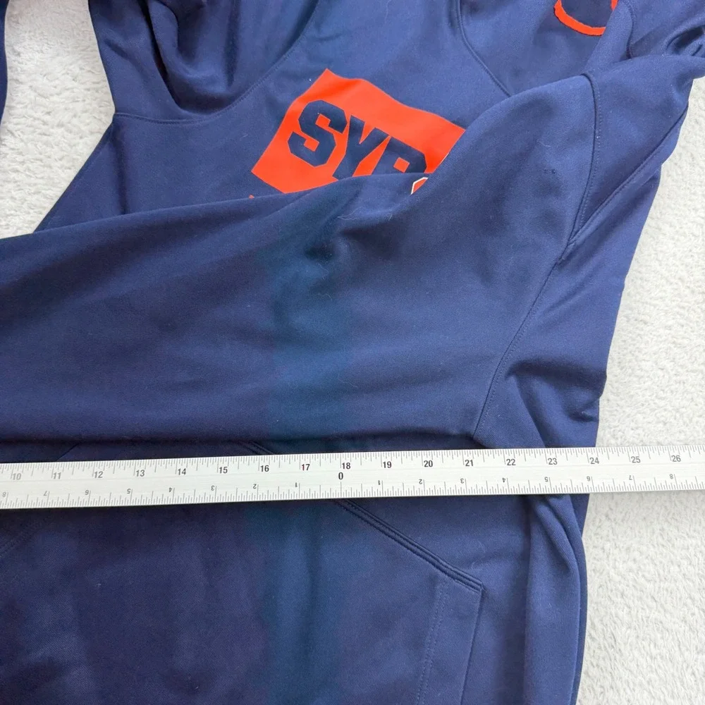 Nike Syracuse Basketball Dri-FIT Hoodie‎ Mens Small Navy Blue Orange Pullover